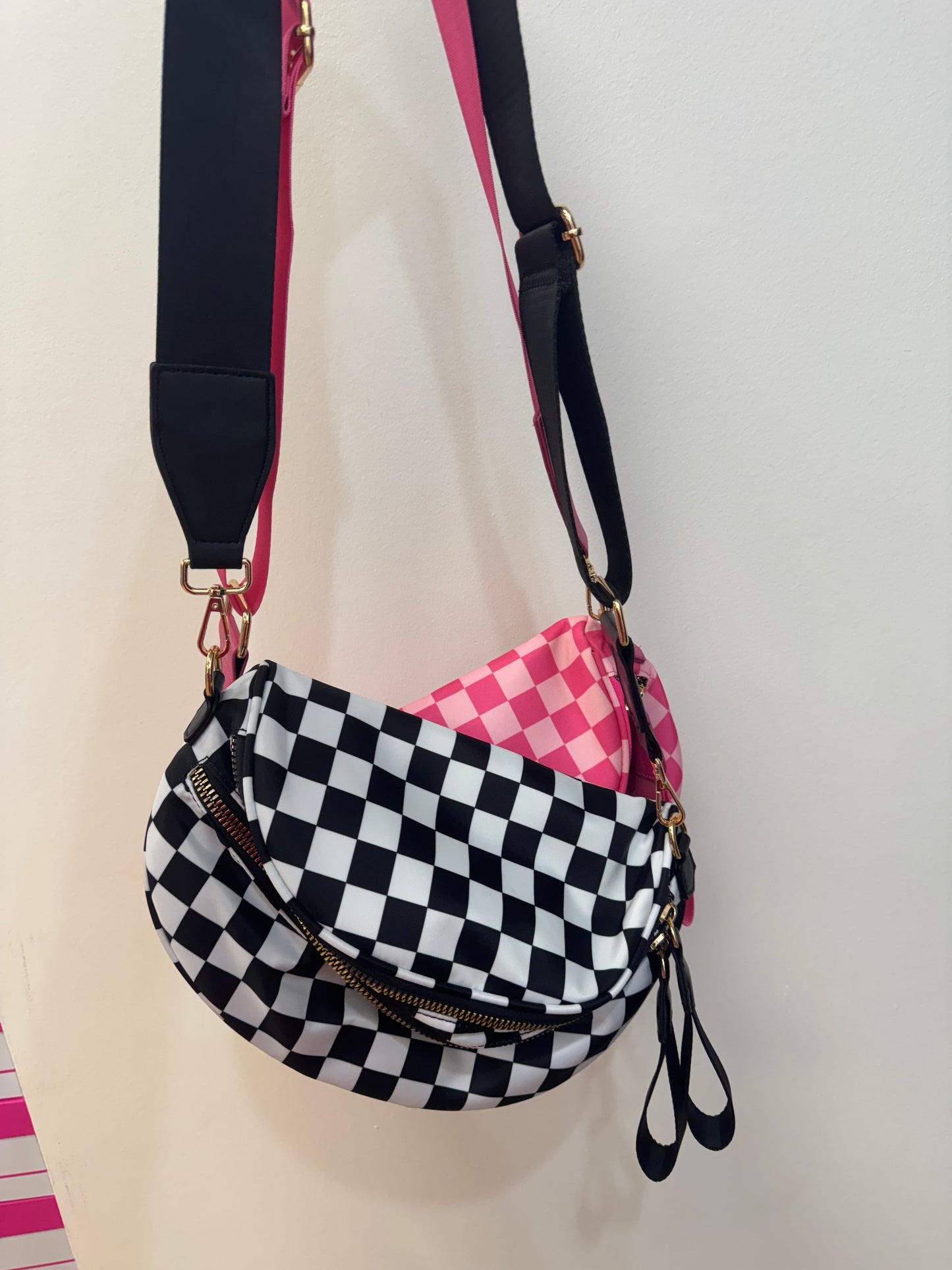 Checkered Crossbody Bag