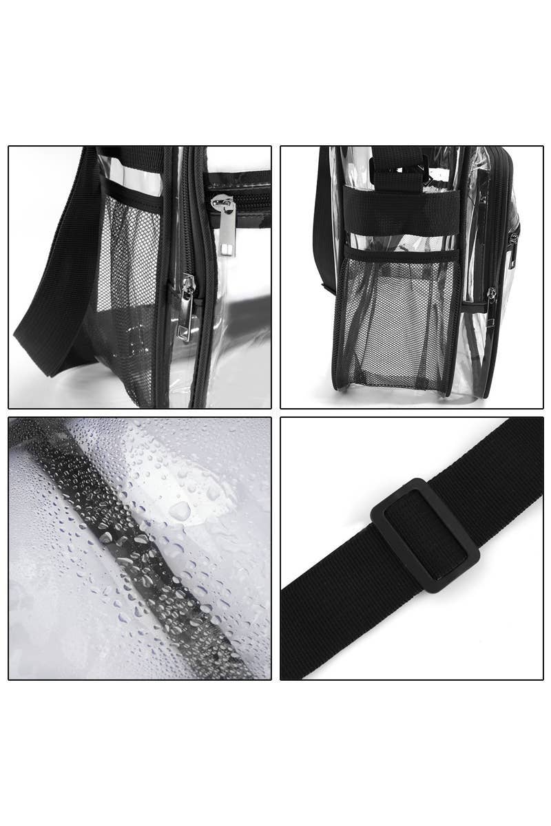 XL Capacity Clear Crossbody Bag