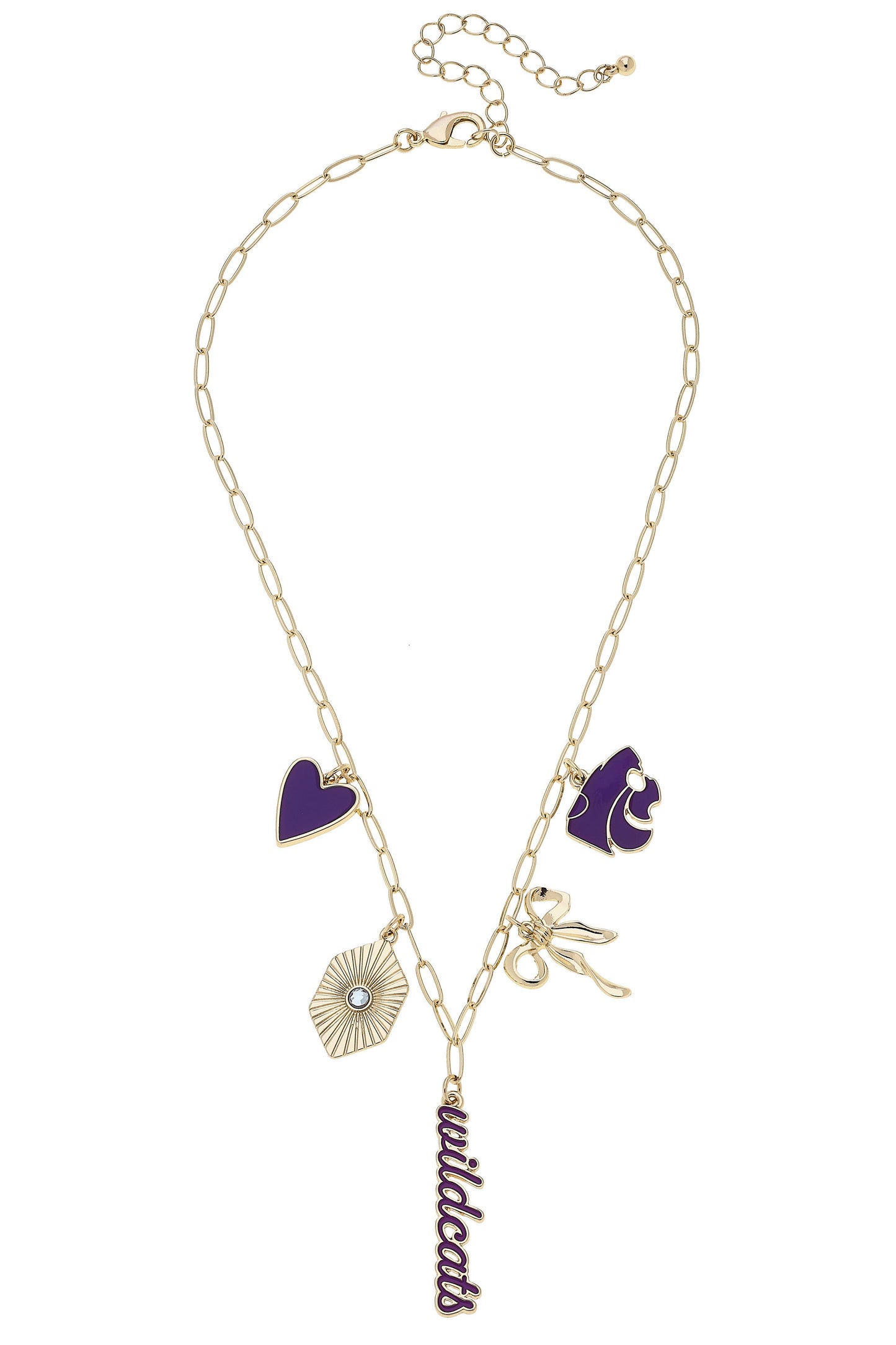 Kansas State Wildcats Paper Clip Charm Collector Necklace