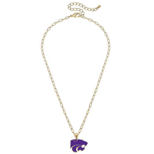 Kansas State Wildcats Enamel Pendant Necklace