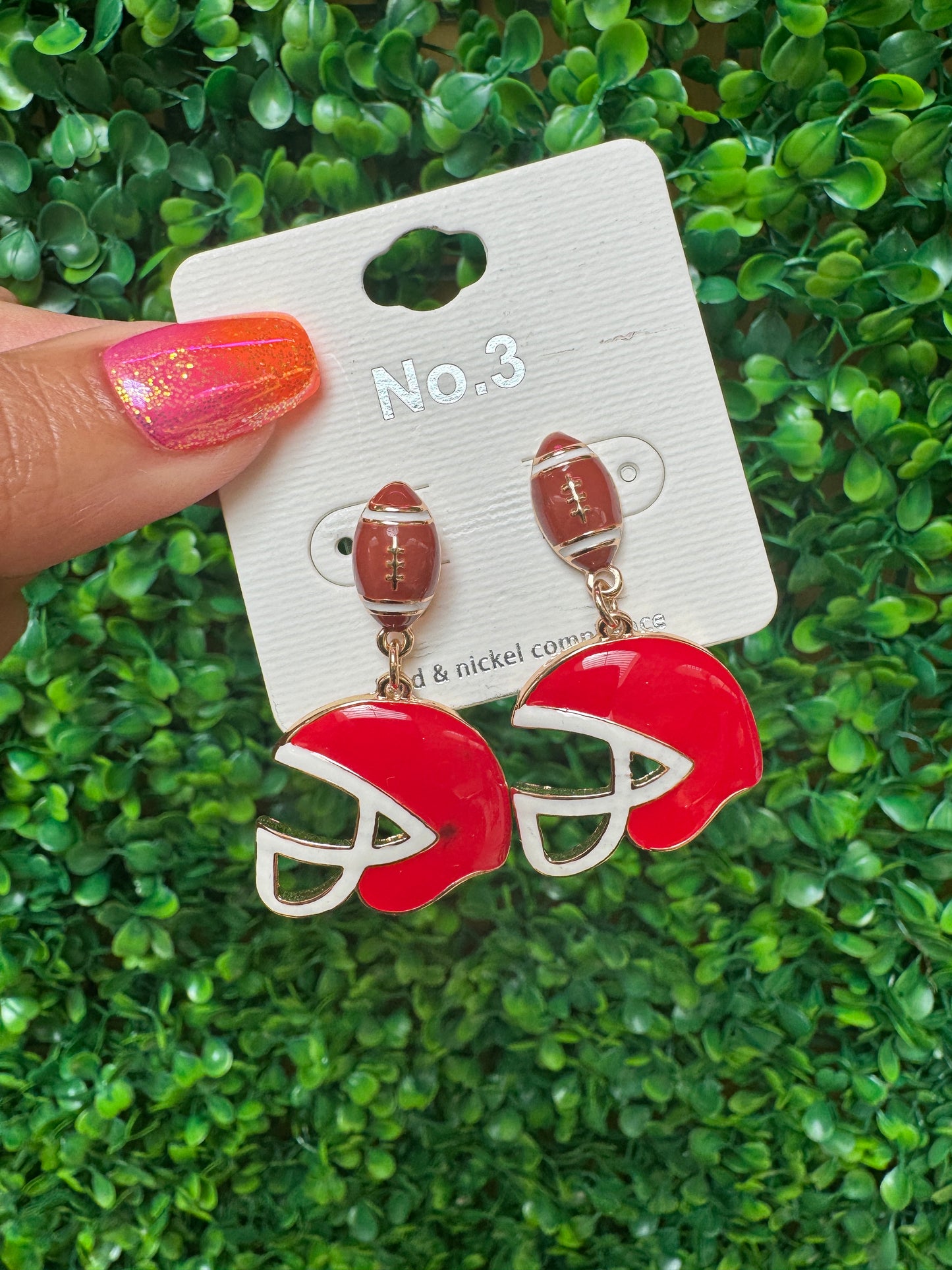 Football/Helmet Earrings