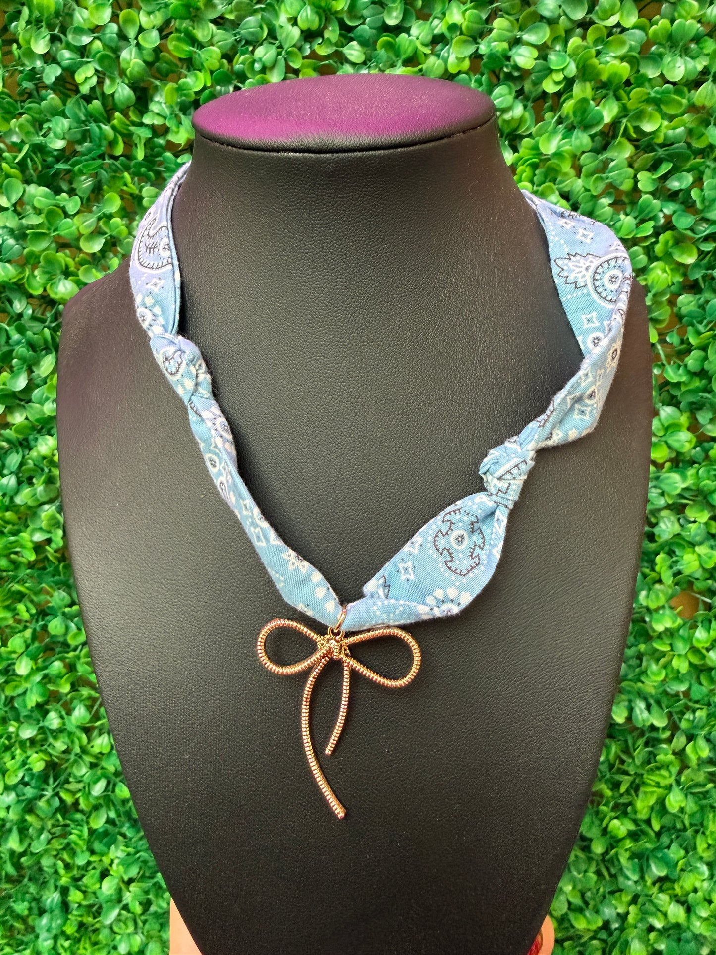 Bow Scarf Necklace