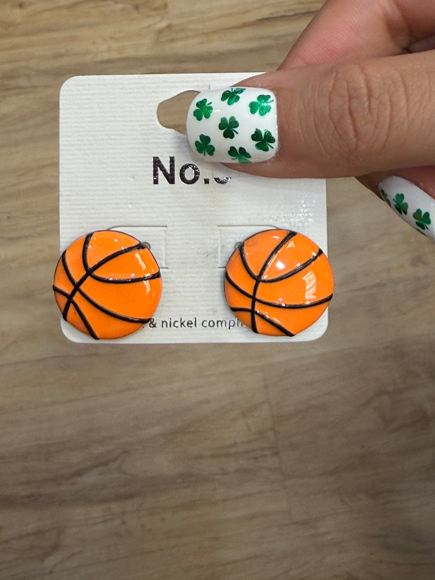 Basketball Stud Earrings