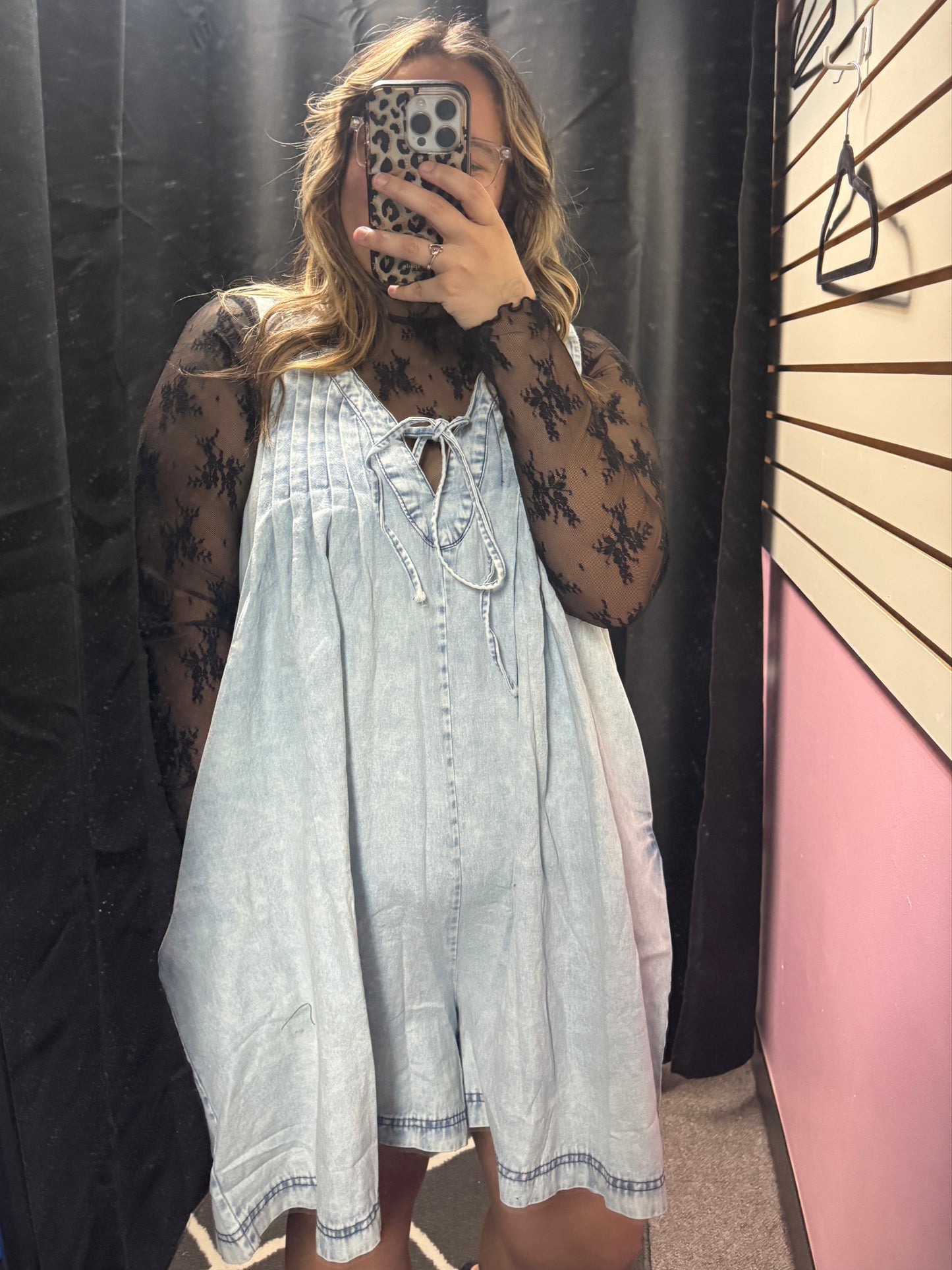 *Light Denim Romper