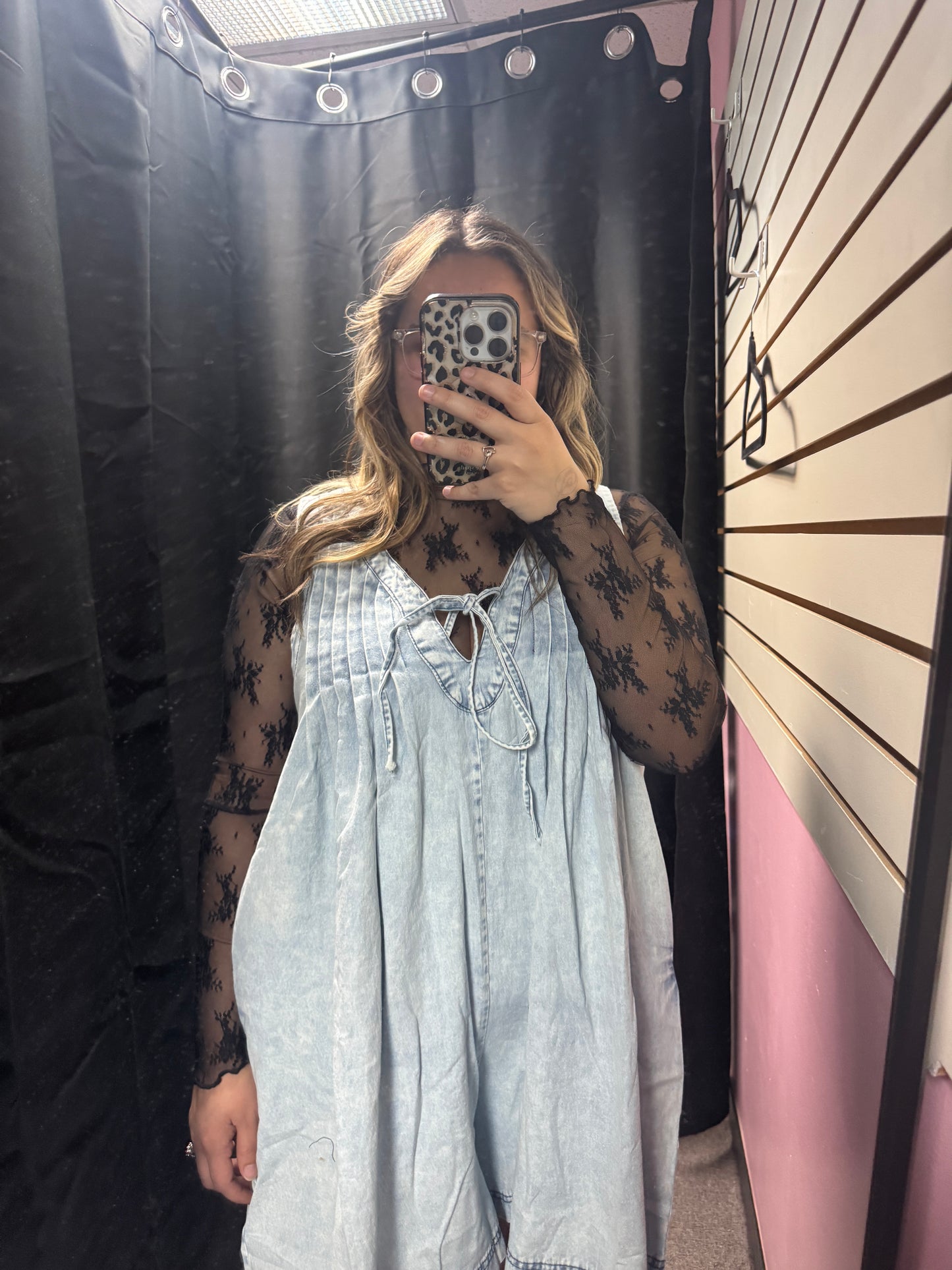 *Light Denim Romper