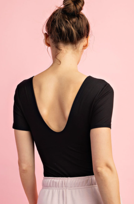 Rae Mode Square Neck Short Sleeve Bodysuit