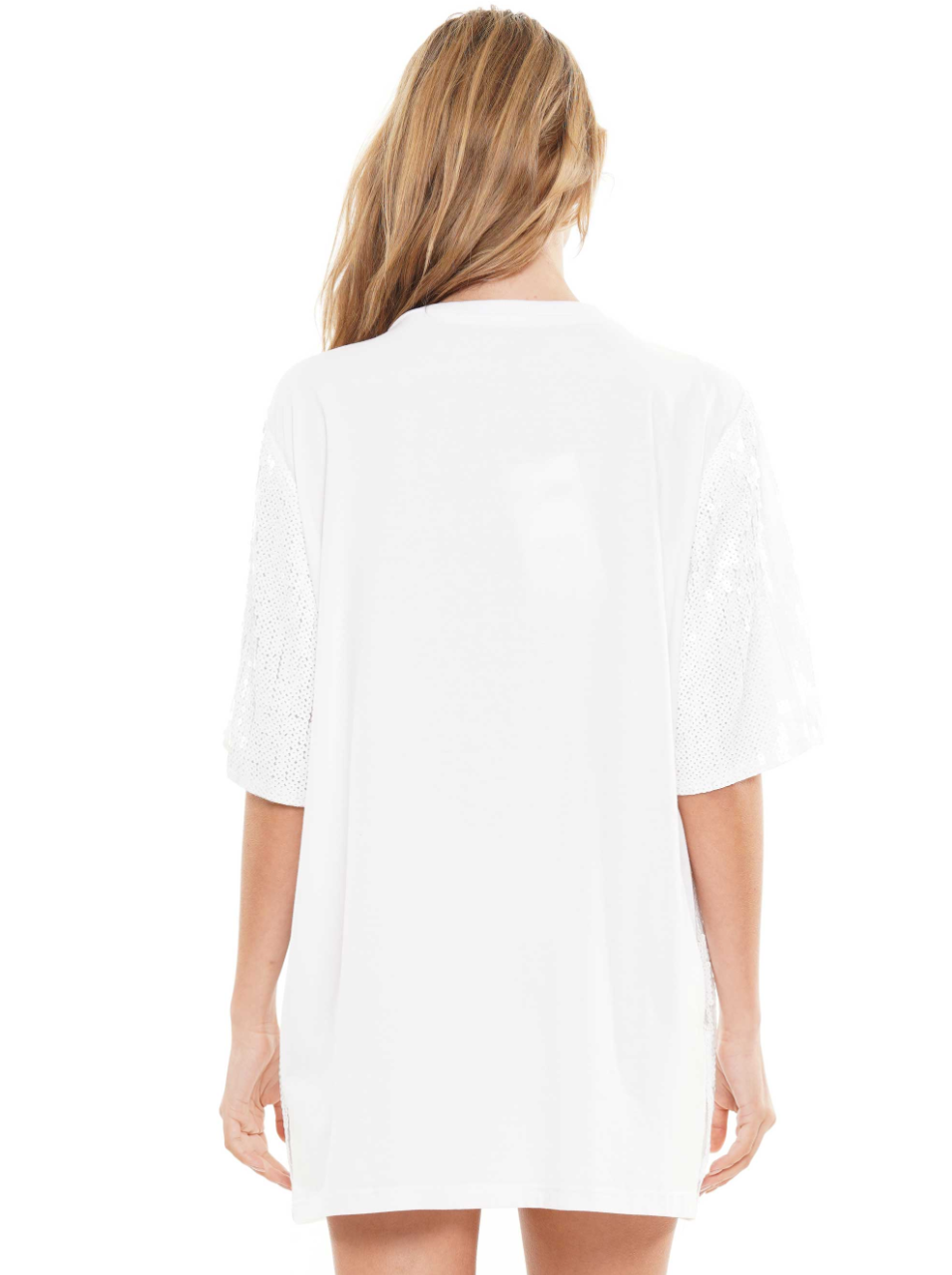 Bride to Be White Sequin Dress