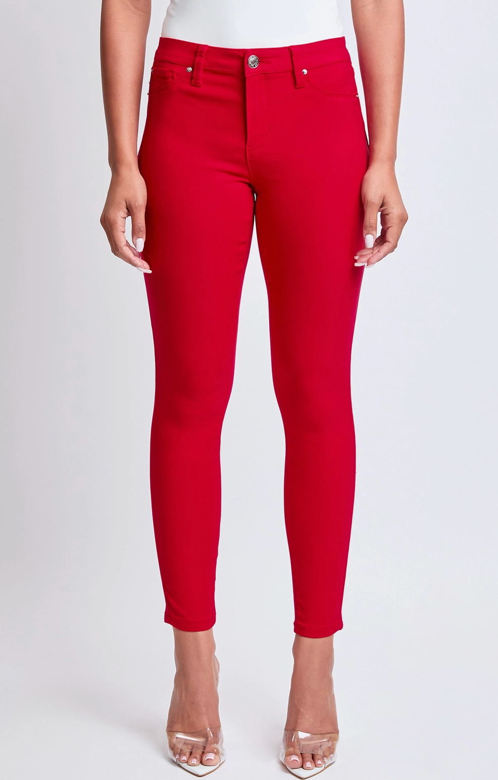 *True Red Mid-Rise Skinny Jeans