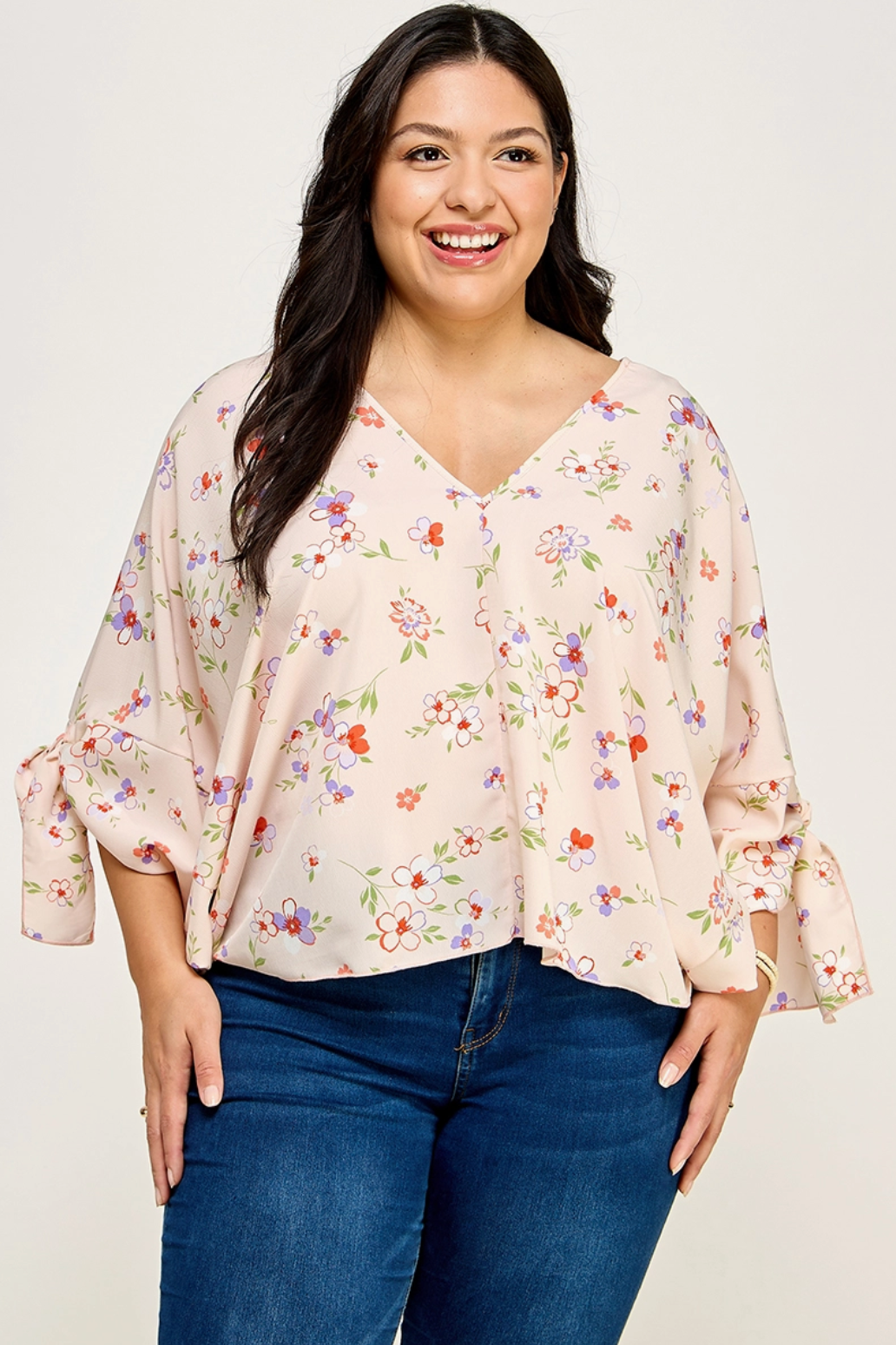 *Floral Dolman Blouse