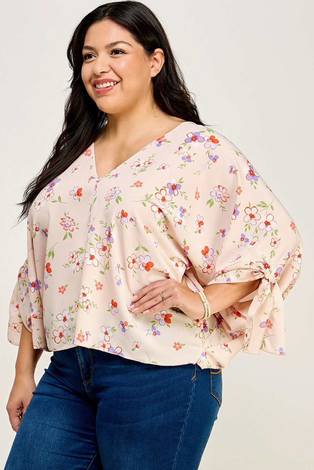*Floral Dolman Blouse