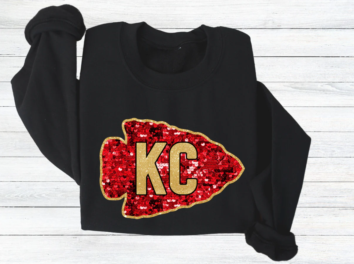 Faux Sequin Arrowhead KC