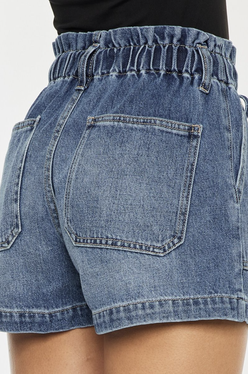 *Kancan Medium Wash Shorts