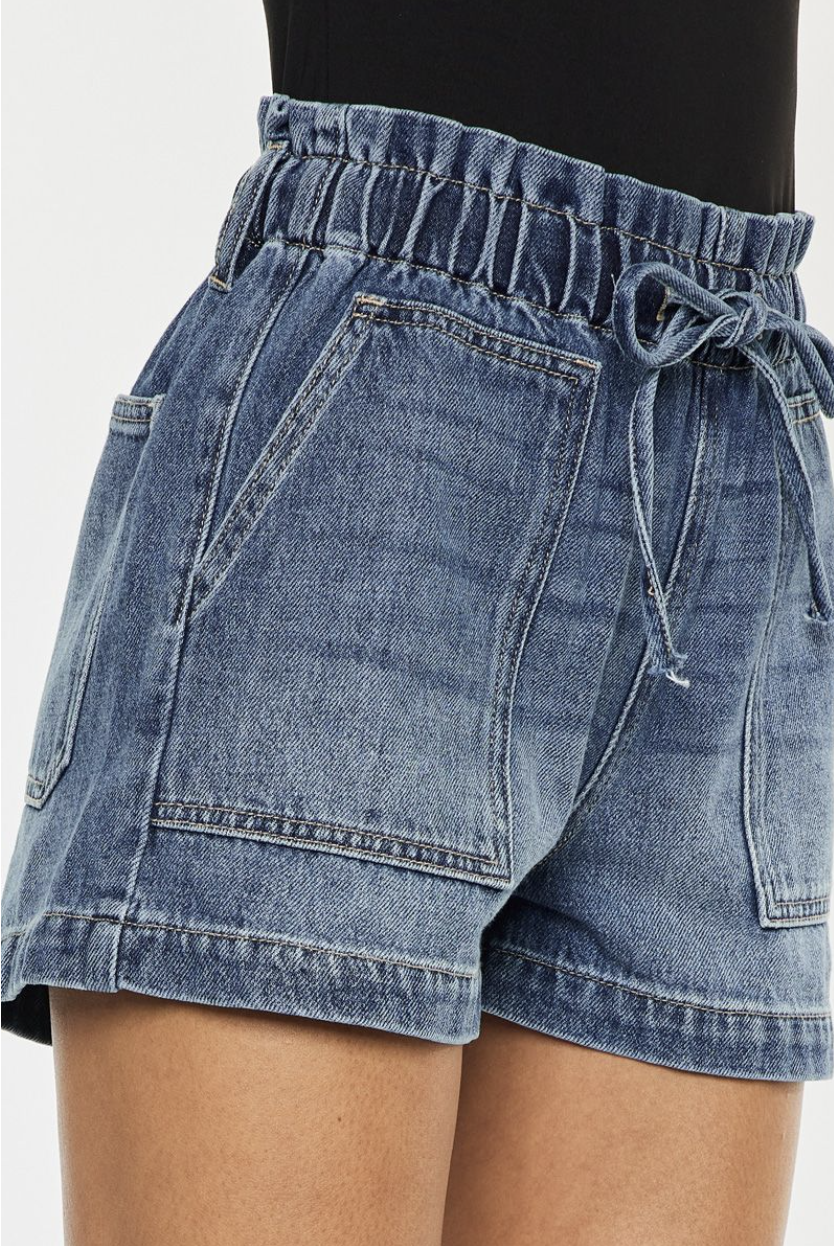 *Kancan Medium Wash Shorts