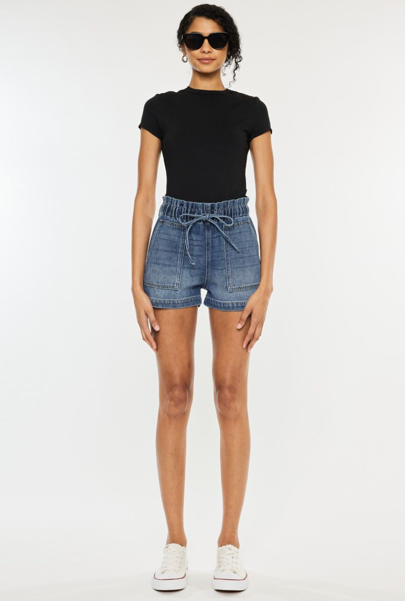 *Kancan Medium Wash Shorts