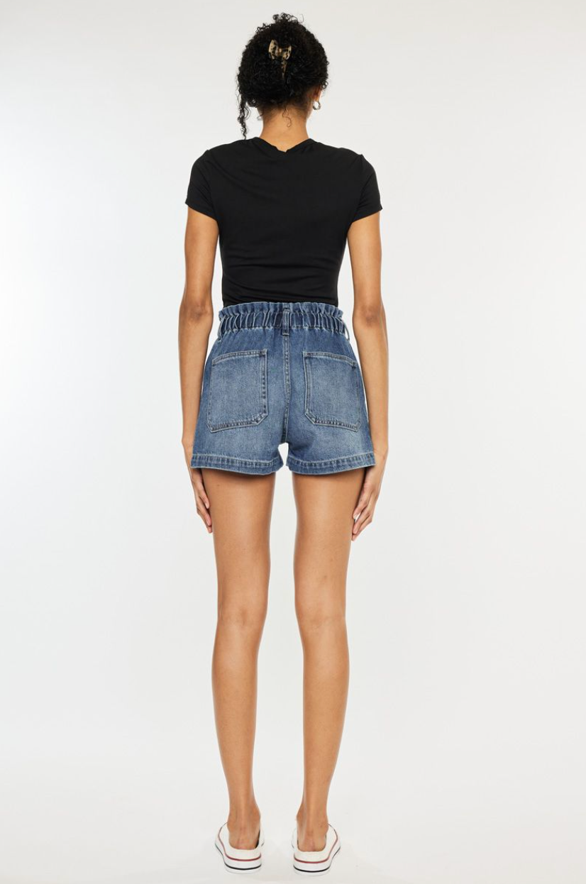 *Kancan Medium Wash Shorts