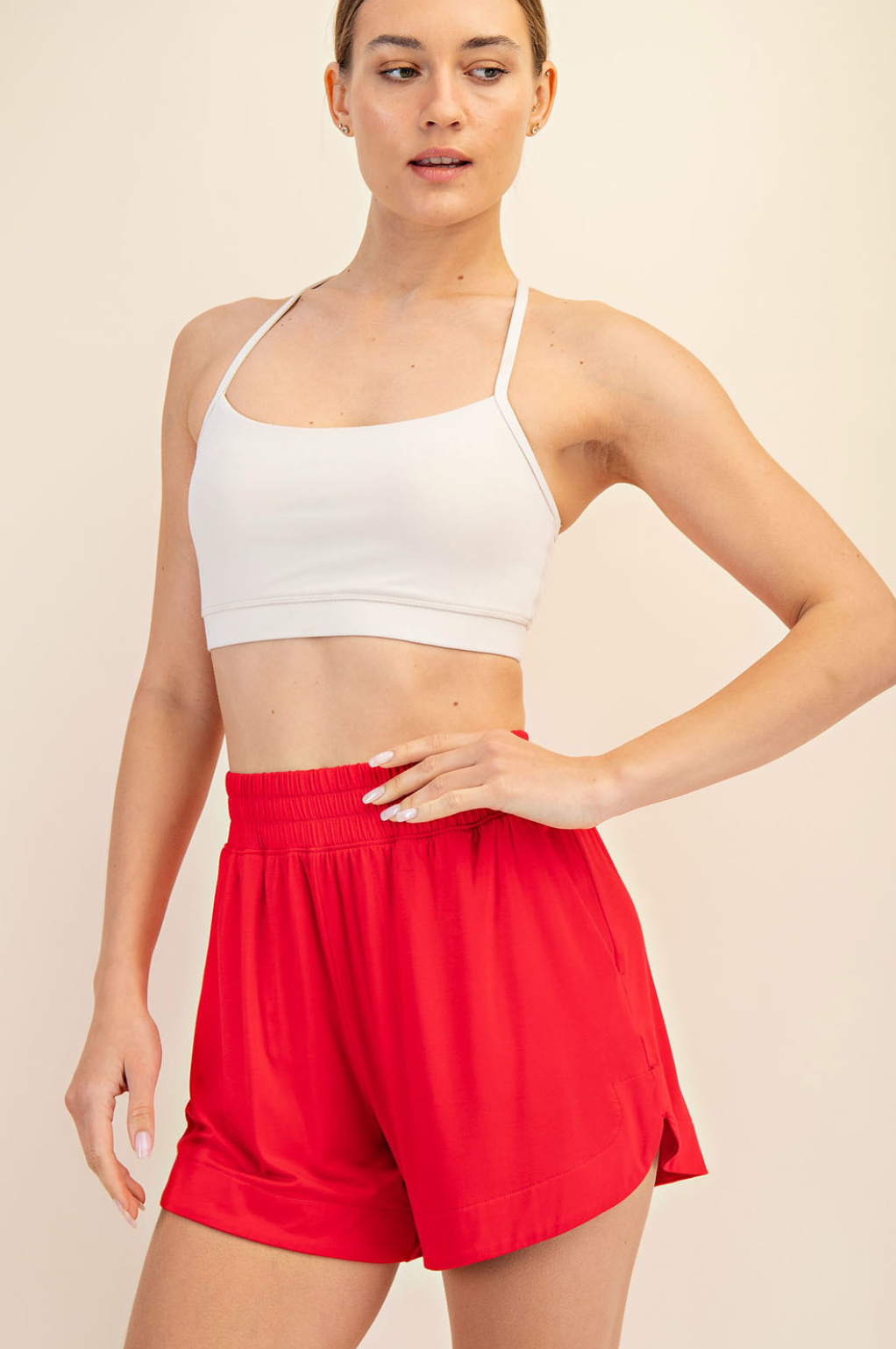 *Rae Mode Modal Shorts-RED