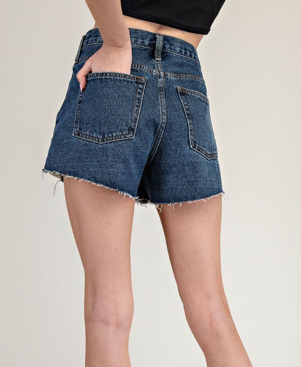 *High Waist Denim Shorts