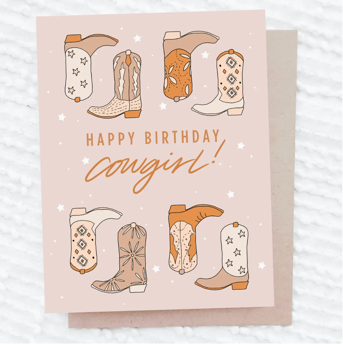 Happy Birthday Cowgirl Card