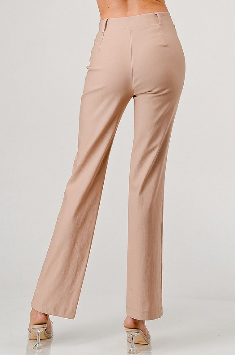 Taupe High Waist Slacks