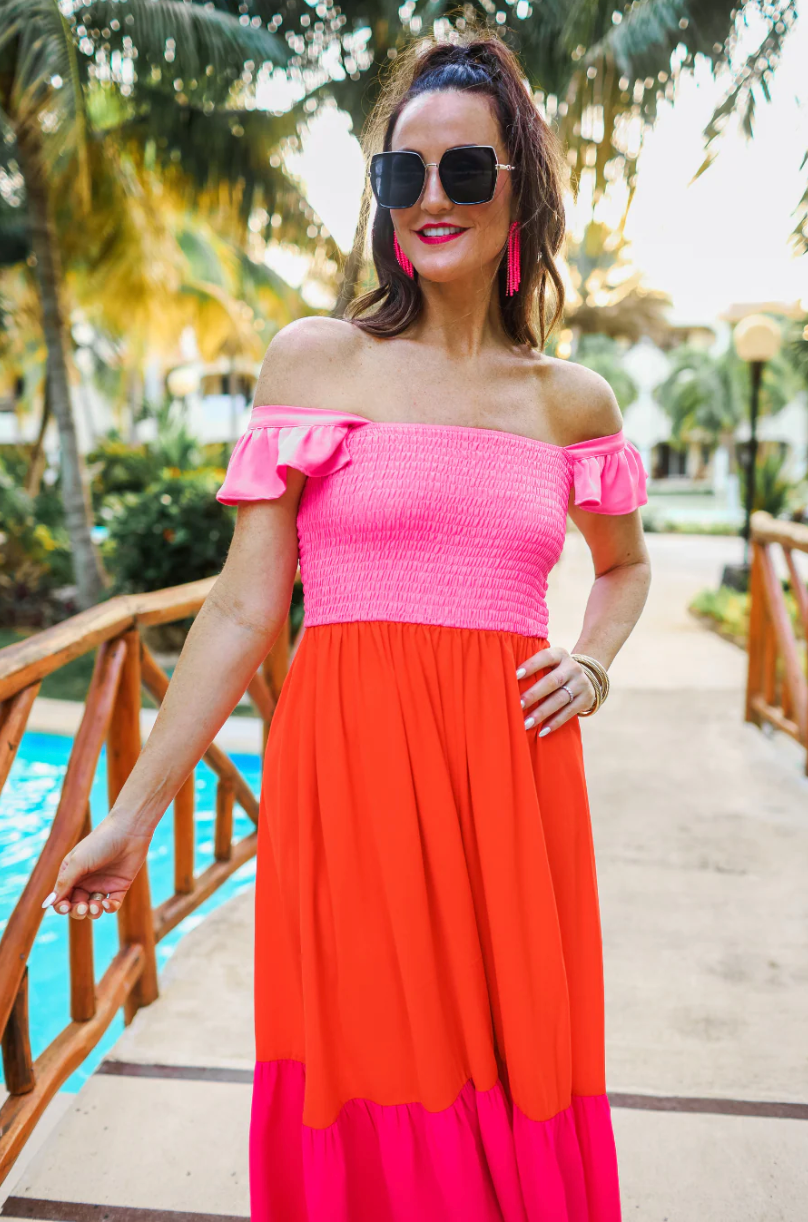 *Boss Babe Sunset Maxi Dress