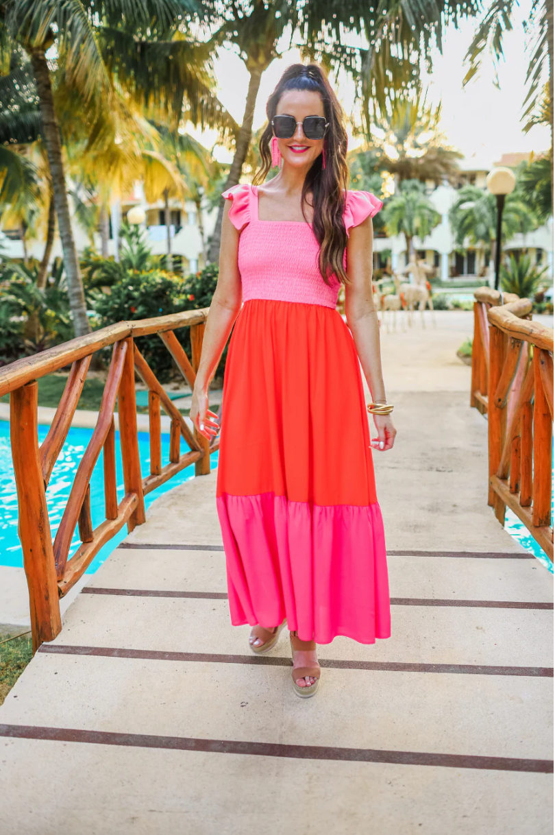 *Boss Babe Sunset Maxi Dress