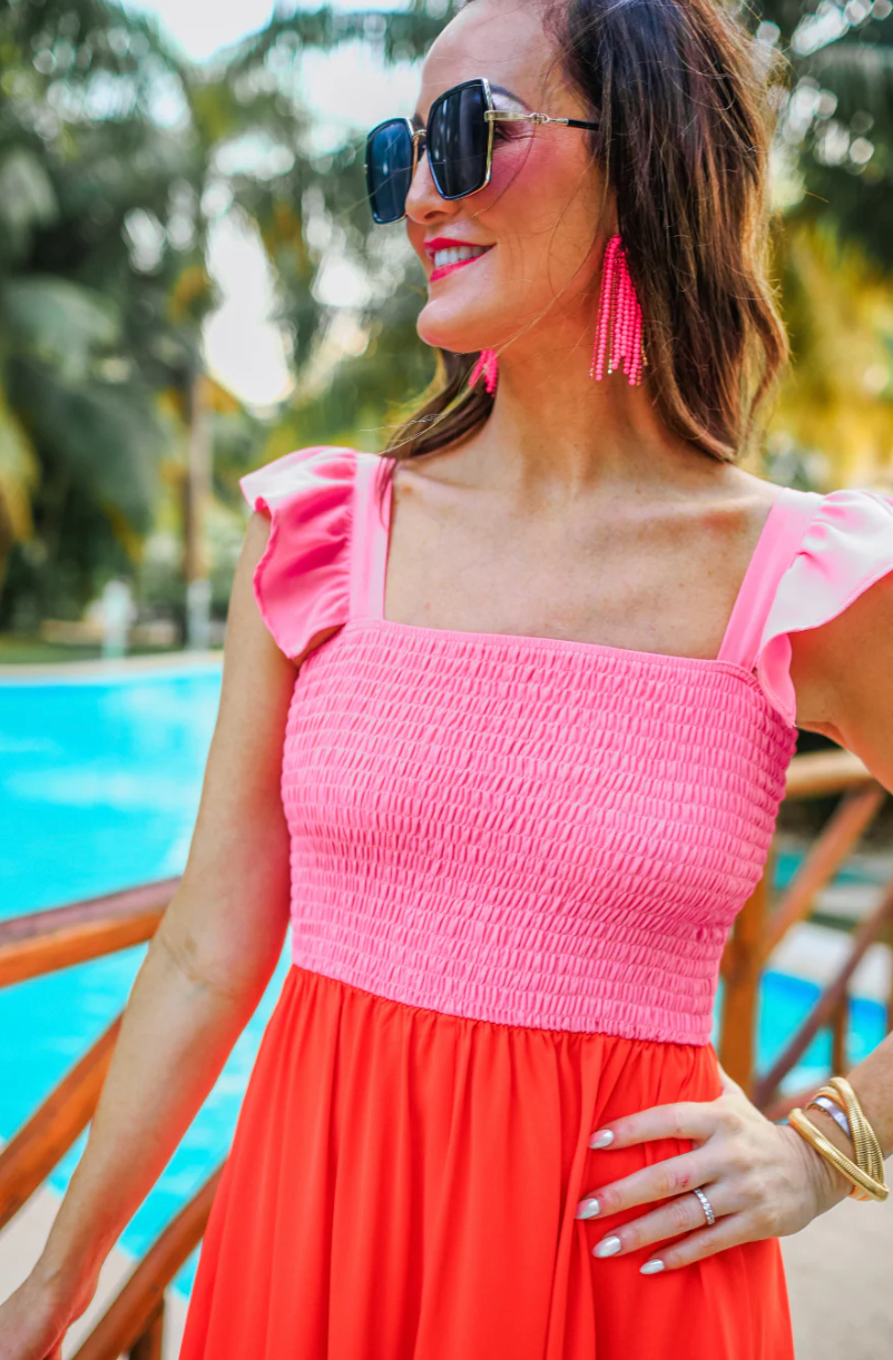 *Boss Babe Sunset Maxi Dress
