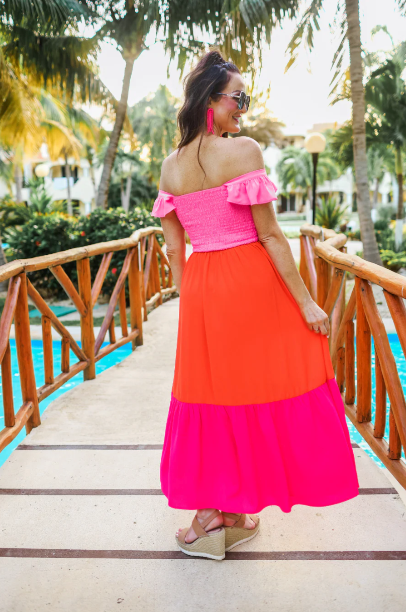 *Boss Babe Sunset Maxi Dress
