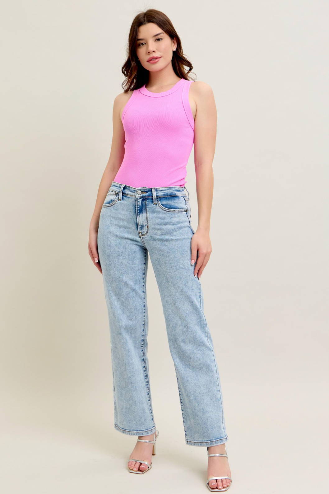 Rosie High Waist Straight Judy Blue Jeans