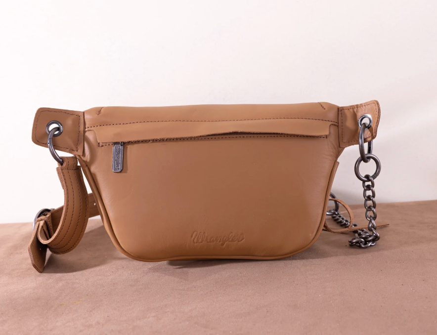 Wrangler Genuine Leather Belt Bag - Brown