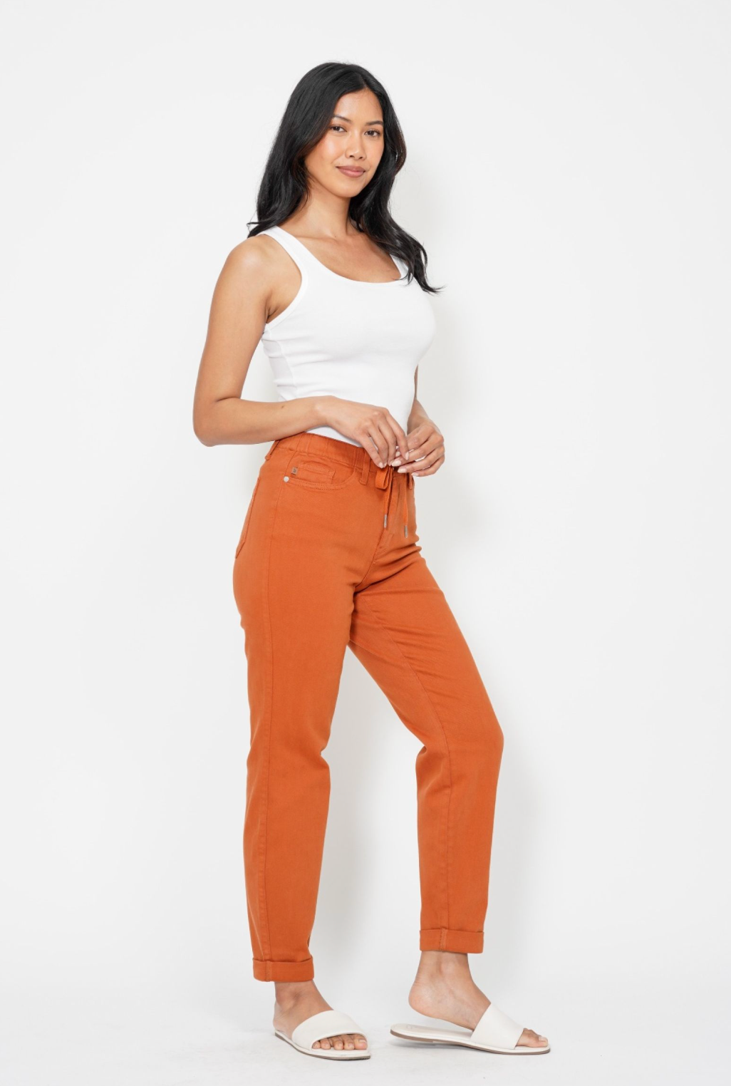 Autumn High Waist Judy Blue Jogger Jeans