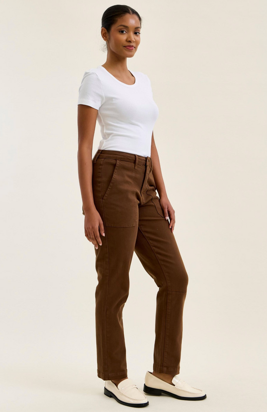Mahogany High Waist Judy Blue Aurora Weekender Jeans