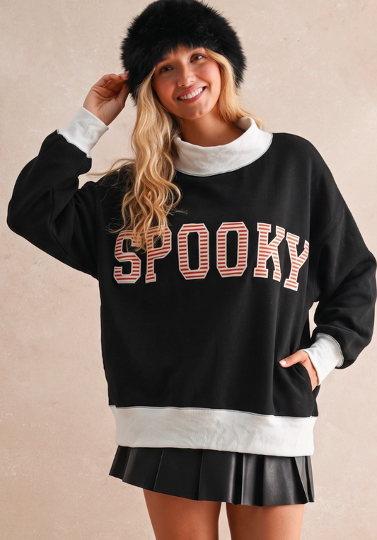 Spooky Mock Neck