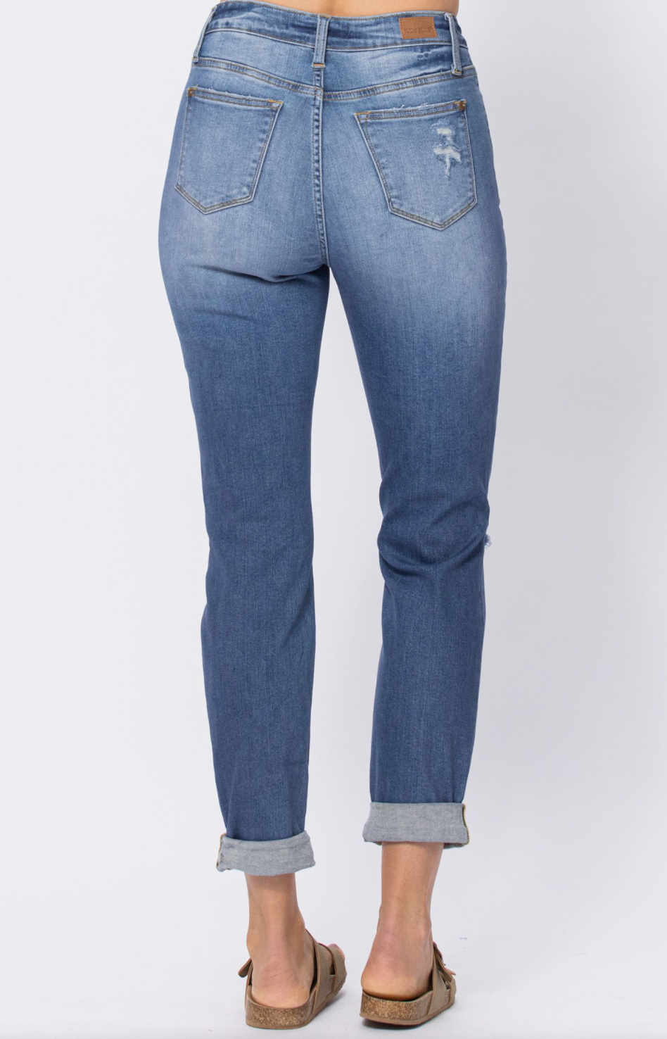 *Renee High Waist Boyfriend Judy Blue Jeans