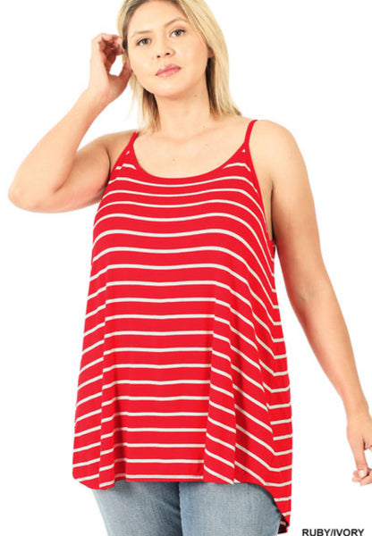 Red White & Stripes Top