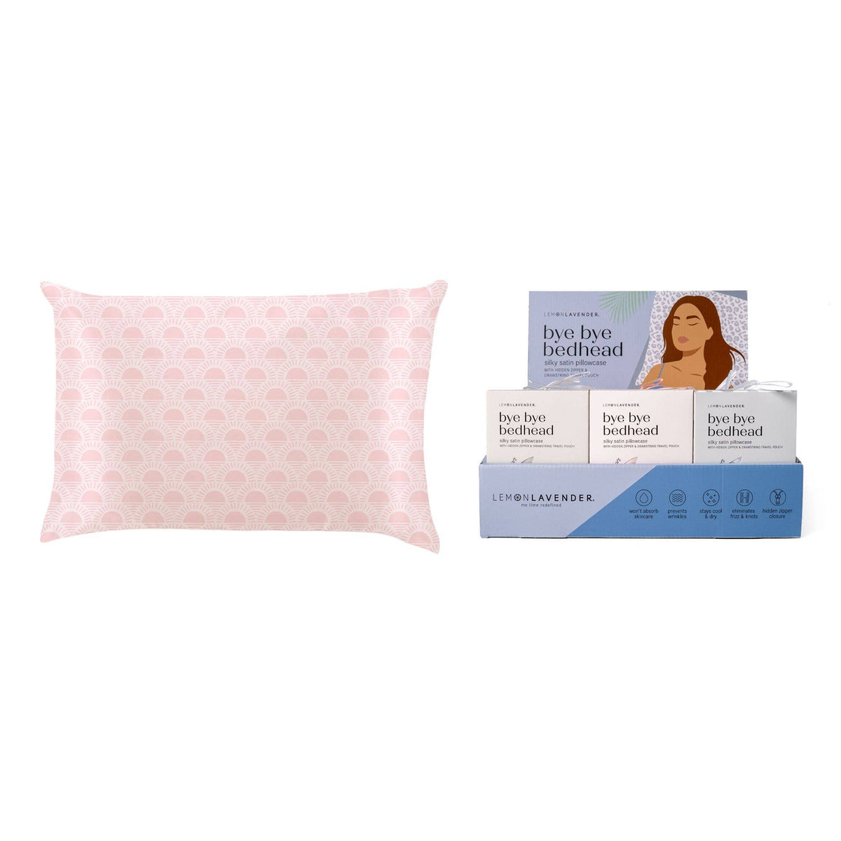 Lemon Lavender Silky Pillowcase