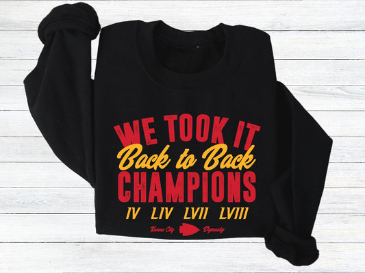 We Took It Back to Back Champions Shirt- Version 2