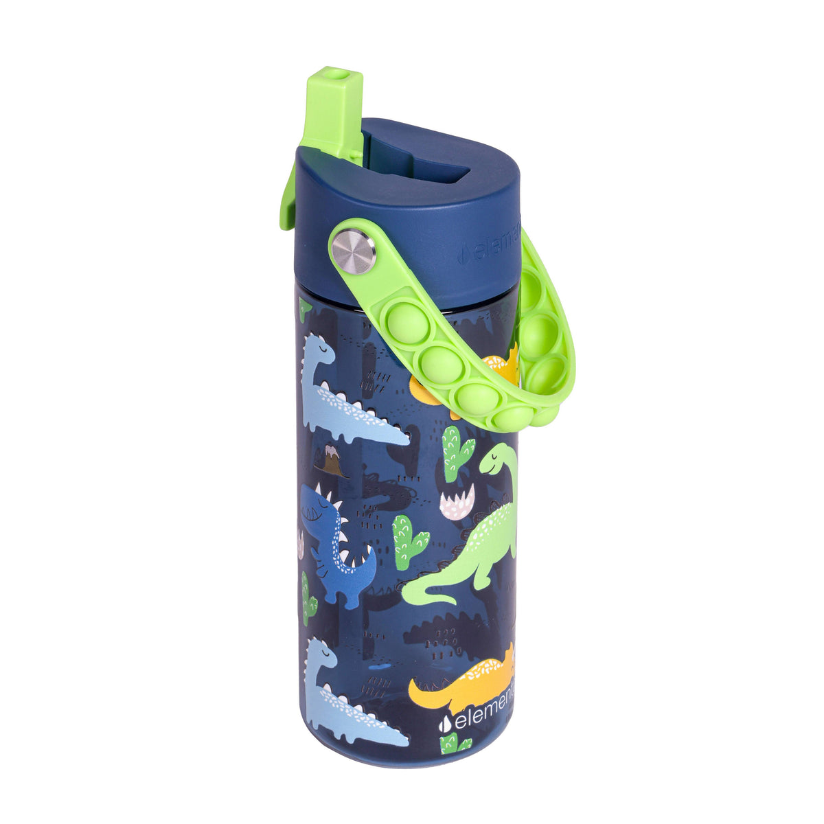 Dinosaur Fidget Handle Kids 18oz Bottle