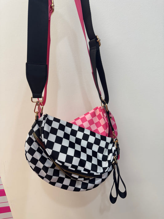 Checkered Crossbody Bag