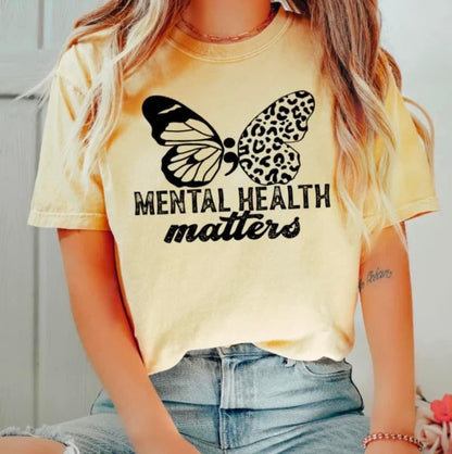 Mental Health Matters Butterfly Shirt