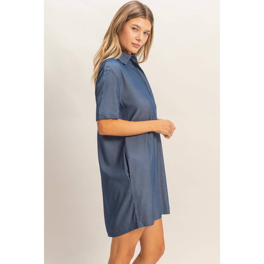 Collared Shirt Dress