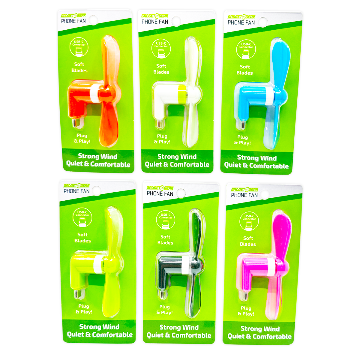 USB-C Cell Phone Fan Attachment