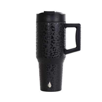 32oz Leopard Dual Sip Straw Tumbler