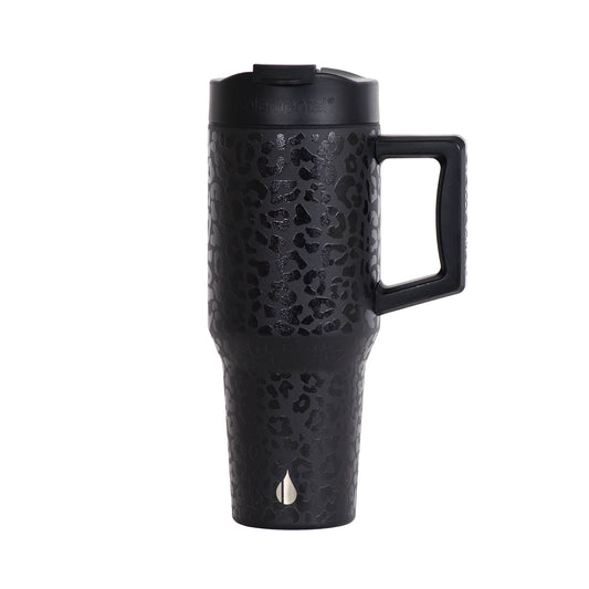 32oz Leopard Dual Sip Straw Tumbler