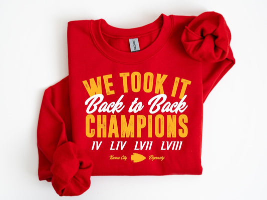 We Took It Back to Back Champions Shirt-Version 1