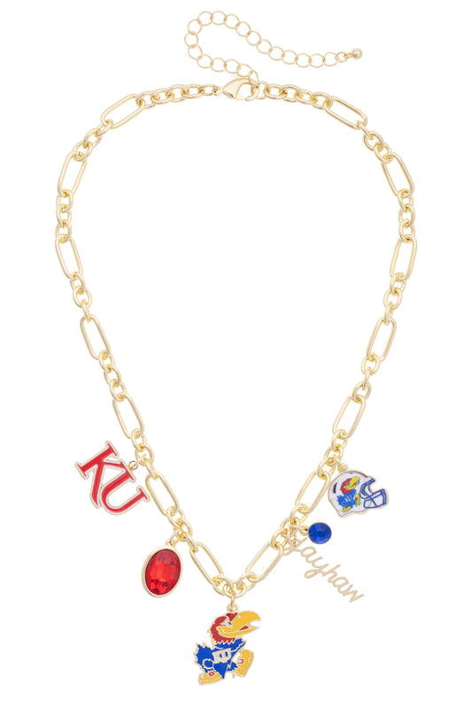 Kansas Jayhawks Gameday Charm Necklace