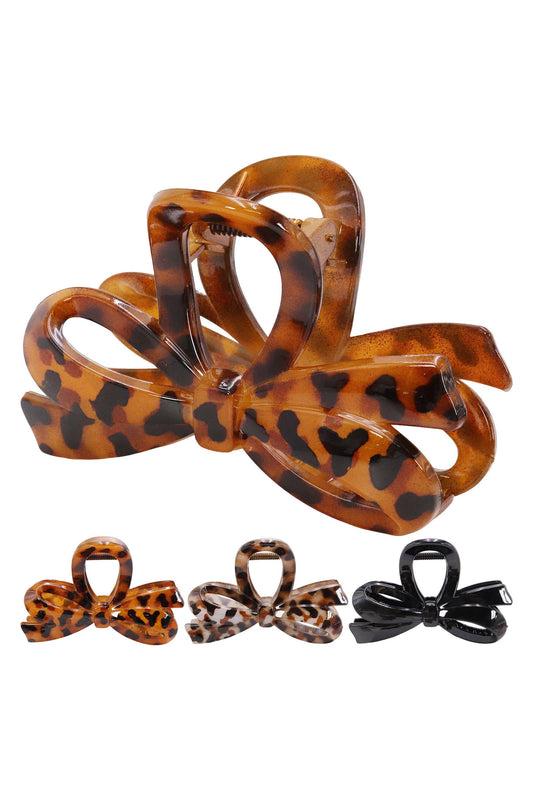 Tortoiseshell Ribbon Hair Clip