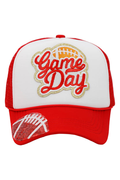 Football Gameday Patch Trucker Hat
