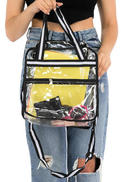 Clear Single Zip Crossbody Liberty Bag