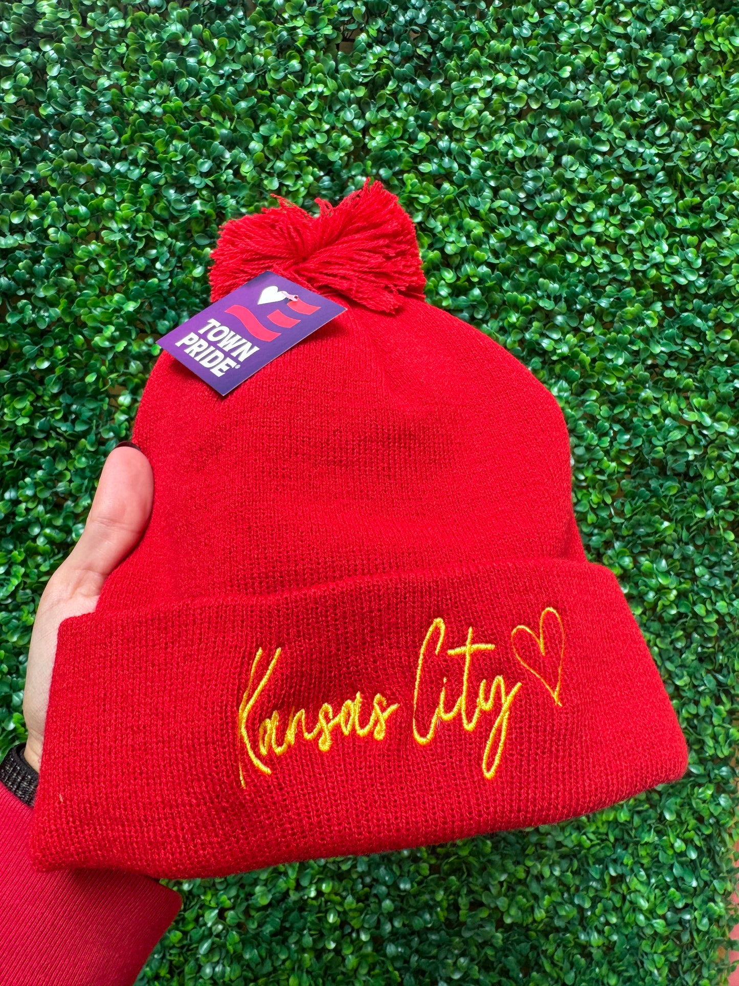 Kansas City Red Beanie- Boss Babes Exclusive