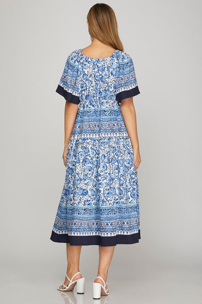Seaside Stroll Midi Dress